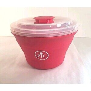 Silicone Collapsible Compact 5 Cups Pampered Chef 1457 Microwave Popcorn Maker